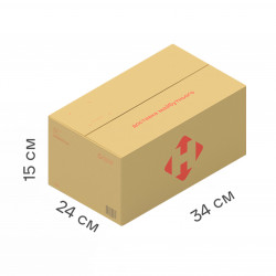 Коробка пласка 3 кг (20 шт. в пачці)